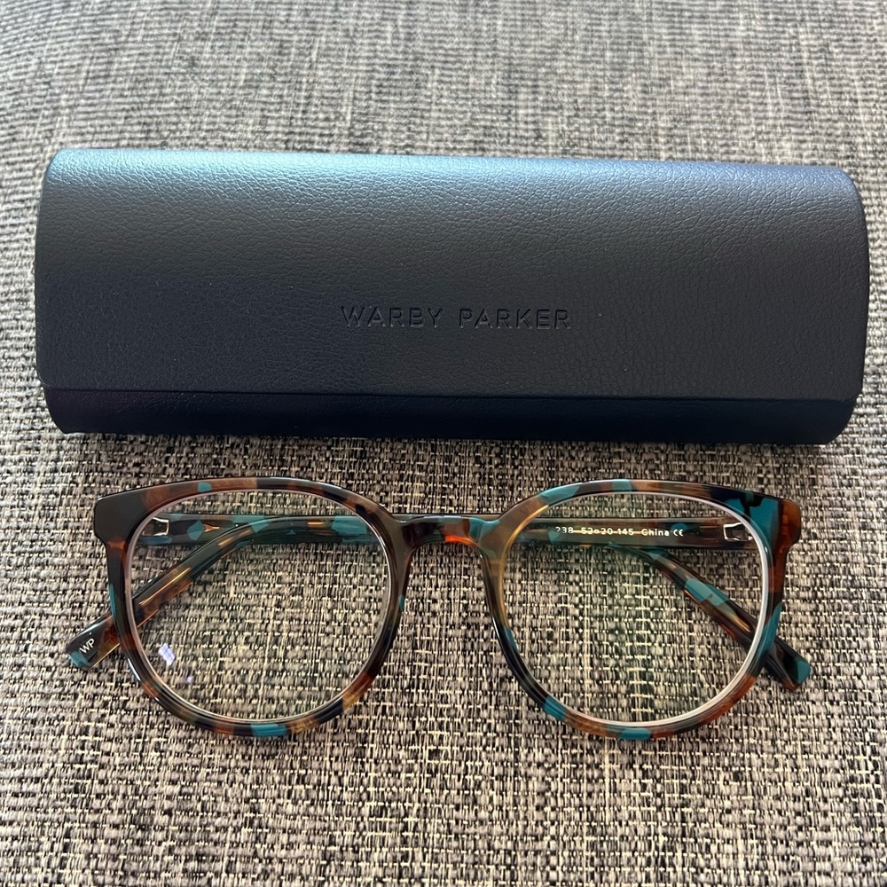 Warby Parker Frames - Gillian (Medium) - Teal Tortoise (One Year Old)